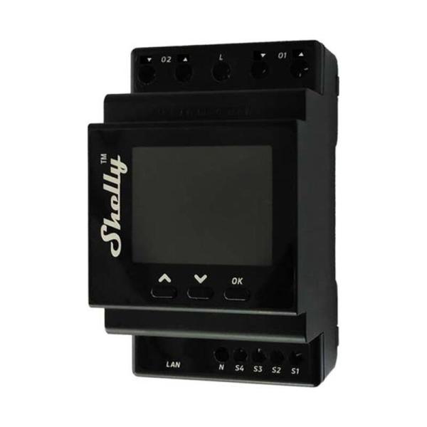 Dvojni krmilnik za DIN-tir z merjenjem moči Shelly Pro Dual Cover PM WIFI