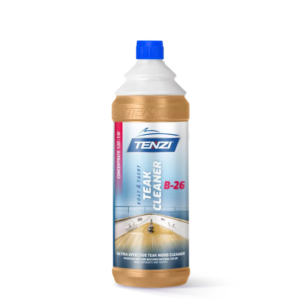 TENZI Boat Teak Cleaner B-26 – čistilo za tikov les čolnov in jaht, 1 L