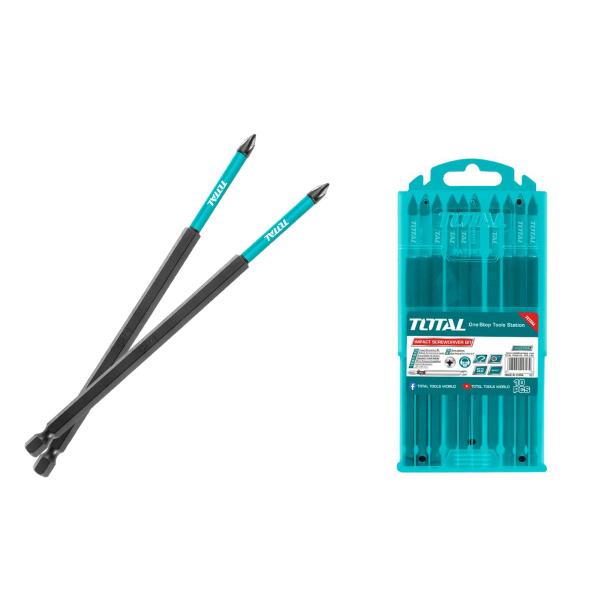 10-delni set udarnih nastavkov za izvijač 150mm/ INDUSTRIAL (TACIM16PH263)