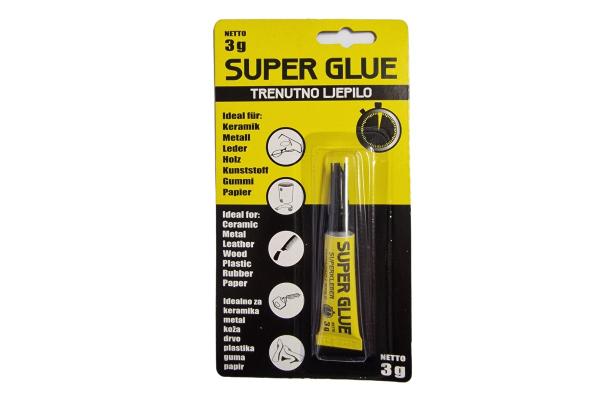 Sekundno lepilo superglue 3g