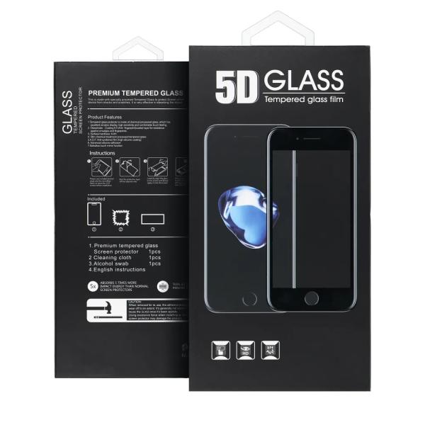 Kaljeno zaščitno steklo 5D Full Glue Tempered Glass za Samsung Galaxy A24 5G / A25 5G (črni)