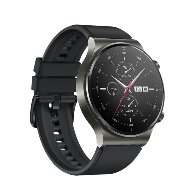 Silikonski pašček za uro Huawei Watch GT 2 / GT 3 / GT 4 / GT 2 Pro / GT 3 Pro / GT 4 Pro / GT 2e (46 mm) – črn