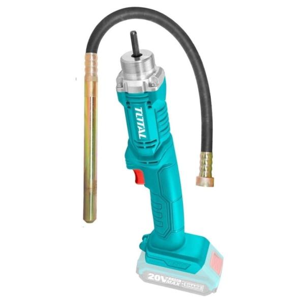 Akumulatorski betonski vibrator 2300rpm/20V/2.0Ah-7.5Ah/P20S (SET Baterija 1x2Ah, Polnilec) (TCVLI2023011)