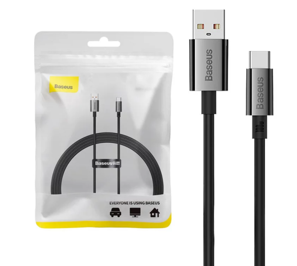 Baseus Superior Series USB → USB-C kabel 100 W, 1,5 m (črn)